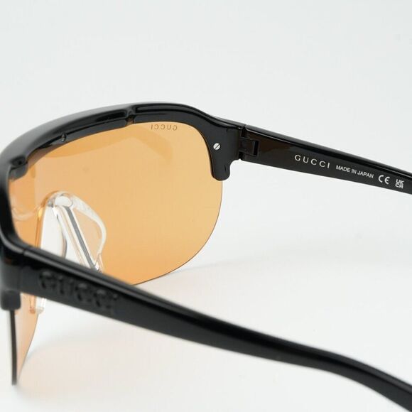 NEW Gucci GG1645S  005 Black Orange Unisex Mask Sunglasses GG 1645S